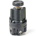 Parker Hannifin P3RA17132NNKN Series P3RA171 Aluminum High Precision Vacuum Regulator, Nitrile Seal, Knob Assembly, Non-Relieving Relief, 1/4" NPT Pipe Size-0