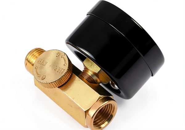 Beduan 150 PSI Air Flow Control Valve Regulator 1/4" NPT with Gauge Solid Brass Construction-3