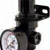 SNS Air Compressor Pressure Regulator with Bracket Gauge 1/4 NPT-0