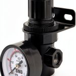 SNS Air Compressor Pressure Regulator with Bracket Gauge 1/4 NPT-0