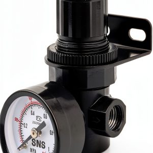 SNS Air Compressor Pressure Regulator with Bracket Gauge 1/4 NPT-0