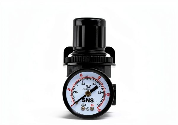 SNS Air Compressor Pressure Regulator with Bracket Gauge 1/4 NPT-3